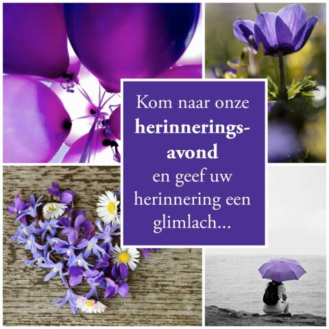 Uitvaartzorg Bollenstreek herinneringsavond collage